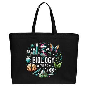 Biology Squad Scientists Biology Shirts For Biologist Cotton Canvas Jumbo Tote