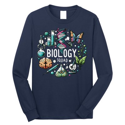 Biology Squad Scientists Biology Shirts For Biologist Long Sleeve Shirt