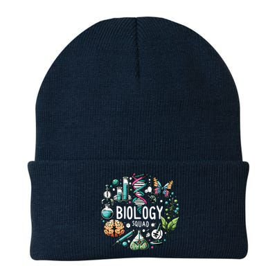Biology Squad Scientists Biology Shirts For Biologist Knit Cap Winter Beanie