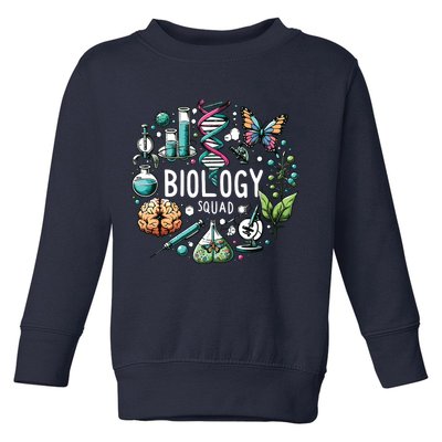 Biology Squad Scientists Biology Shirts For Biologist Toddler Sweatshirt