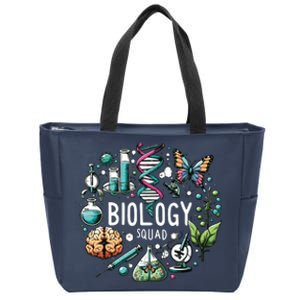 Biology Squad Scientists Biology Shirts For Biologist Zip Tote Bag