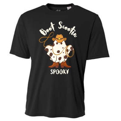 Boot Scootin Spooky ghost Cooling Performance Crew T-Shirt