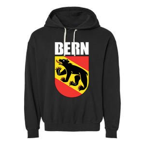 Bern Switzerland Souvenir Swiss National Day Gifts Suisse Garment-Dyed Fleece Hoodie