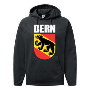 Bern Switzerland Souvenir Swiss National Day Gifts Suisse Performance Fleece Hoodie