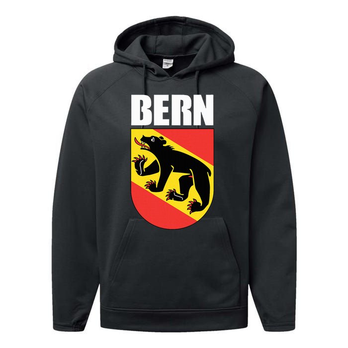 Bern Switzerland Souvenir Swiss National Day Gifts Suisse Performance Fleece Hoodie