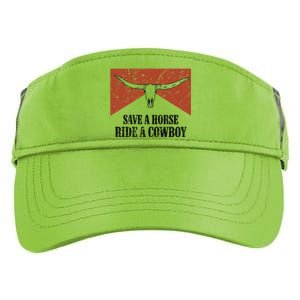 Bull Skull Save A Horse Ride A Cow Western Country Gift Adult Drive Performance Visor