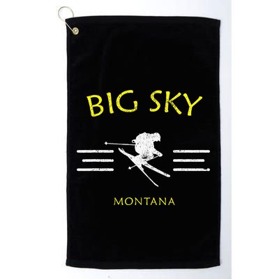 Big Sky Skiing Montana Ski Golf Towel