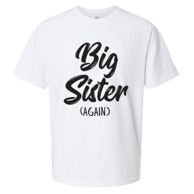 Big Sister Shirts For Girls Kids Big Sis Again Sueded Cloud Jersey T-Shirt