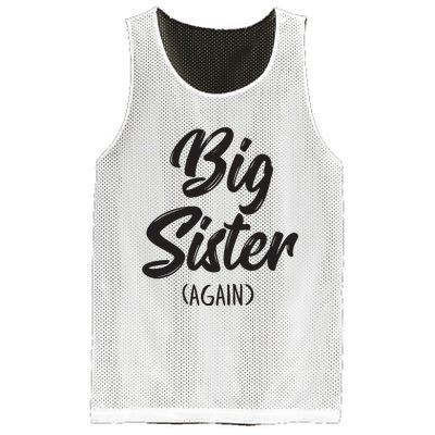 Big Sister Shirts For Girls Kids Big Sis Again Mesh Reversible Basketball Jersey Tank