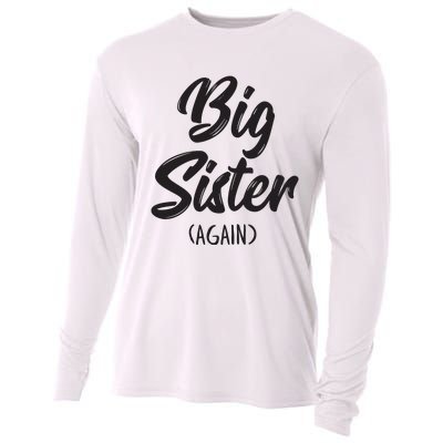 Big Sister Shirts For Girls Kids Big Sis Again Cooling Performance Long Sleeve Crew