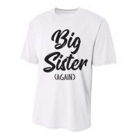 Big Sister Shirts For Girls Kids Big Sis Again Performance Sprint T-Shirt