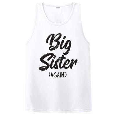 Big Sister Shirts For Girls Kids Big Sis Again PosiCharge Competitor Tank