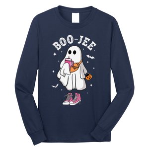 Boojee Spooky Season Cute Ghost Halloween Boujee Long Sleeve Shirt