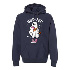 Boojee Spooky Season Cute Ghost Halloween Boujee Premium Hoodie