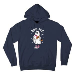 Boojee Spooky Season Cute Ghost Halloween Boujee Tall Hoodie