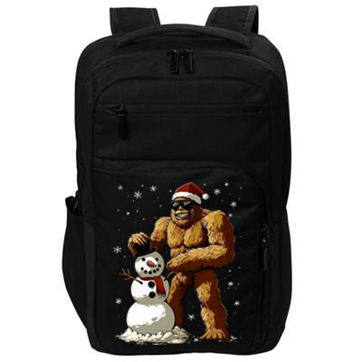 Bigfoot Santa Snowman Xmas Christmas Graphic Impact Tech Backpack