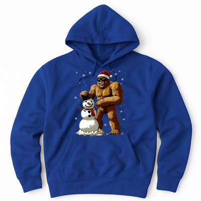 Bigfoot Santa Snowman Xmas Christmas Graphic Hoodie