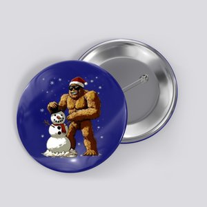 Bigfoot Santa Snowman Xmas Christmas Graphic Button