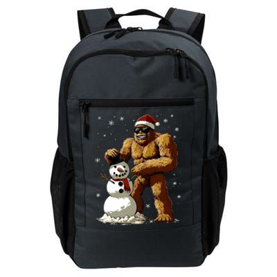 Bigfoot Santa Snowman Xmas Christmas Graphic Daily Commute Backpack