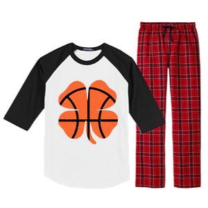 Basketball Shamrock St Patricks Day Gift Gift Raglan Sleeve Pajama Set