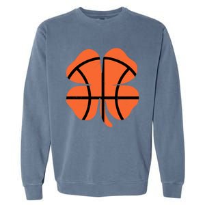 Basketball Shamrock St Patricks Day Gift Gift Garment-Dyed Sweatshirt