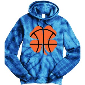 Basketball Shamrock St Patricks Day Gift Gift Tie Dye Hoodie