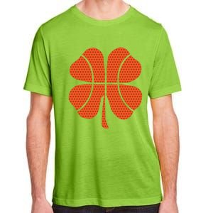 Basketball Shamrock St Patrick's Day Gift Adult ChromaSoft Performance T-Shirt