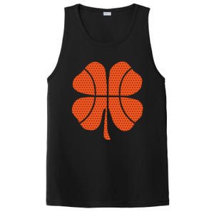 Basketball Shamrock St Patrick's Day Gift PosiCharge Competitor Tank