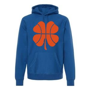 Basketball Shamrock St Patrick's Day Gift Premium Hoodie