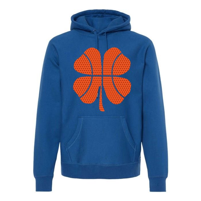 Basketball Shamrock St Patrick's Day Gift Premium Hoodie