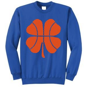 Basketball Shamrock St Patrick's Day Gift Tall Sweatshirt