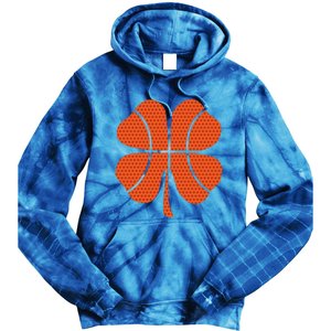 Basketball Shamrock St Patrick's Day Gift Tie Dye Hoodie