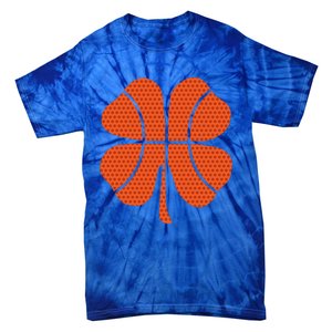 Basketball Shamrock St Patrick's Day Gift Tie-Dye T-Shirt