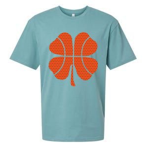 Basketball Shamrock St Patrick's Day Gift Sueded Cloud Jersey T-Shirt