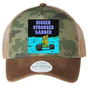 Bigger Stronger Sadder Weightlifting Bodybuilding Fitness Legacy Tie Dye Trucker Hat