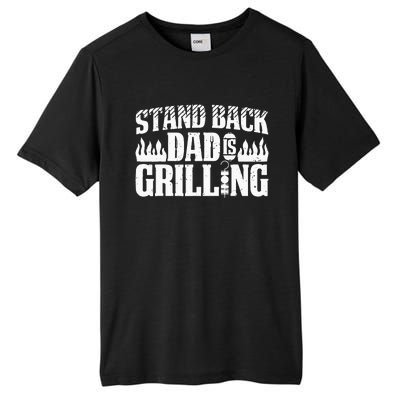 BBQ Smoker Stand Back Dad Is Grilling Tall Fusion ChromaSoft Performance T-Shirt