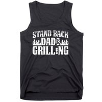 BBQ Smoker Stand Back Dad Is Grilling Tank Top