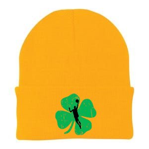 Basketball Shamrock St Patrick's Day Sports Gift Knit Cap Winter Beanie