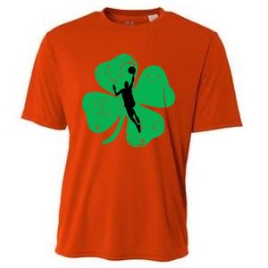 Basketball Shamrock St Patrick's Day Sports Gift Cooling Performance Crew T-Shirt