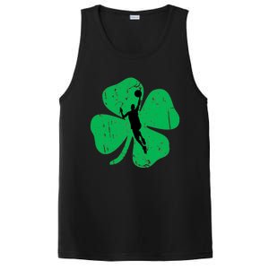 Basketball Shamrock St Patrick's Day Sports Gift PosiCharge Competitor Tank