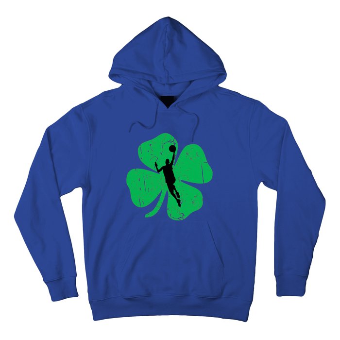 Basketball Shamrock St Patrick's Day Sports Gift Hoodie