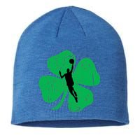 Basketball Shamrock St Patrick's Day Sports Gift Sustainable Beanie