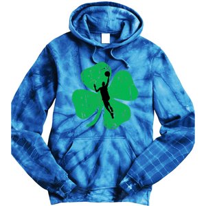 Basketball Shamrock St Patrick's Day Sports Gift Tie Dye Hoodie