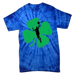 Basketball Shamrock St Patrick's Day Sports Gift Tie-Dye T-Shirt