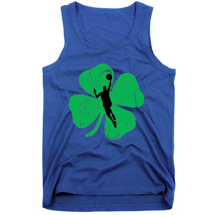 Basketball Shamrock St Patrick's Day Sports Gift Tank Top