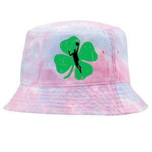 Basketball Shamrock St Patrick's Day Sports Gift Tie-Dyed Bucket Hat