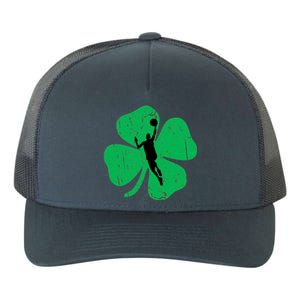 Basketball Shamrock St Patrick's Day Sports Gift Yupoong Adult 5-Panel Trucker Hat