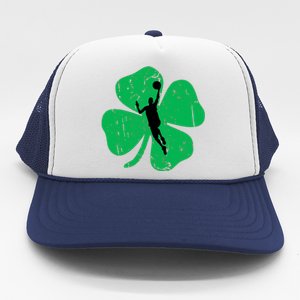 Basketball Shamrock St Patrick's Day Sports Gift Trucker Hat