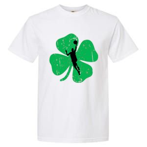 Basketball Shamrock St Patrick's Day Sports Gift Garment-Dyed Heavyweight T-Shirt