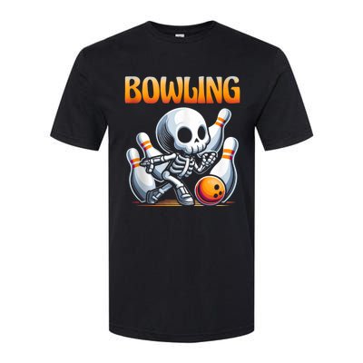 Bowling Skeleton Strikes Fun Softstyle® CVC T-Shirt